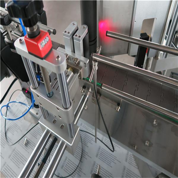 آلة وسم الزجاجة المستديرة الأوتوماتيكية القياسية من الأمام والخلف