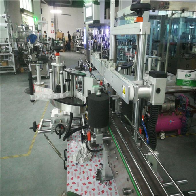 آلة لصق الزجاجات المربعة ، آلة وضع العلامات ذاتية اللصق للجرار السداسية والمربعة