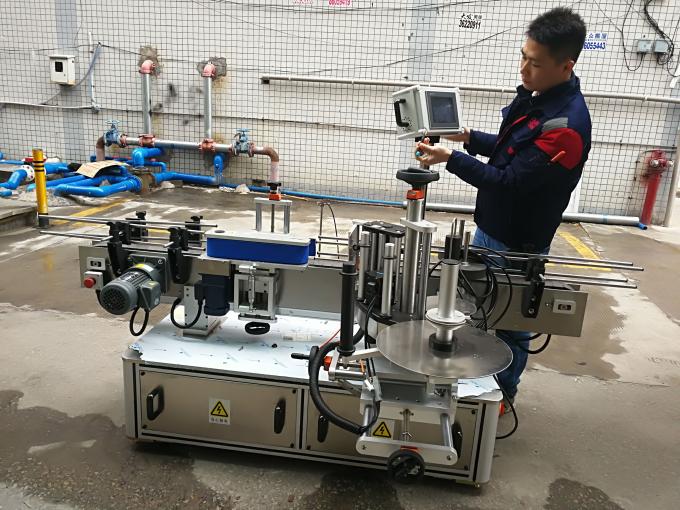 آلة لصق ملصقات الزجاجات المستديرة الأوتوماتيكية الكاملة (نوع الحزام)