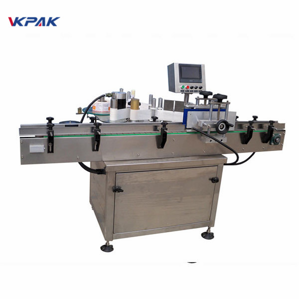 SUS304 محرك سيرفو التلقائي آلة وسم زجاجة مستديرة التحكم PLC