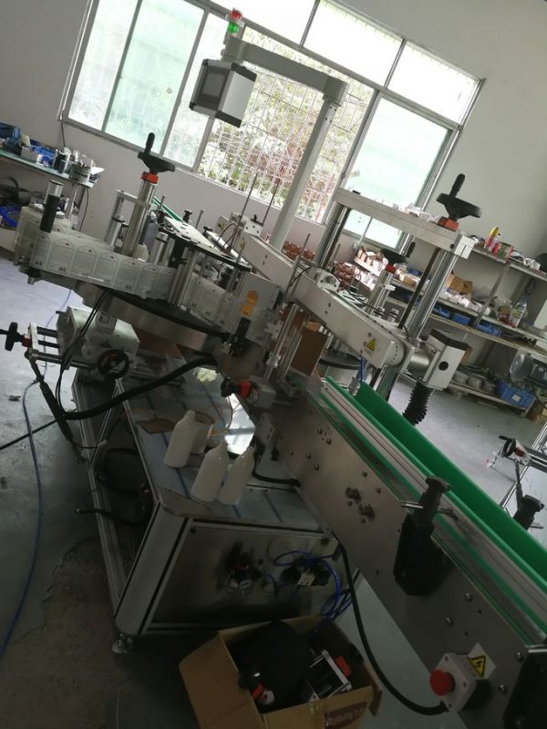 آلة لصق الملصقات ذاتية اللصق الجانب الأمامي والخلفي ، قضيب تسمية الزجاجة