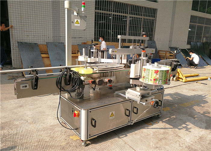 الصين آلة لصق ملصقات ذاتية اللصق للزجاجة المسطحة ، آلة وضع الملصق لمورد الزجاجات